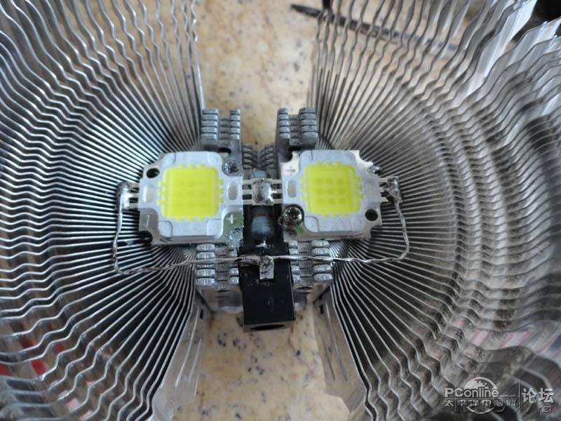 点击查看原图 山寨10w大功率LED灯全过程