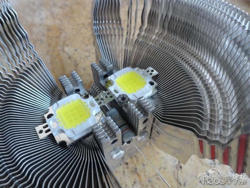 点击查看原图 山寨10w大功率LED灯全过程