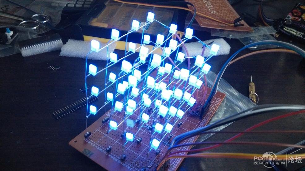 点击查看原图 4X4X4光立方制作,100%成功,有教程有资料附视频