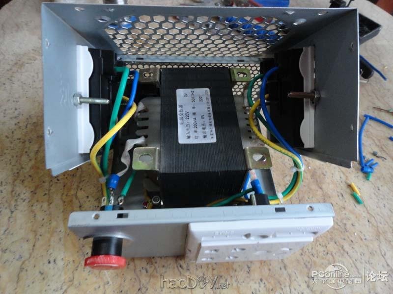 点击查看原图 远离触电,组装隔离电源变压器,用1W的能耗捍卫你的生命