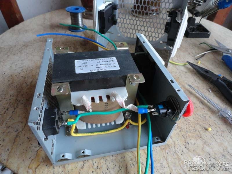 点击查看原图 远离触电,组装隔离电源变压器,用1W的能耗捍卫你的生命