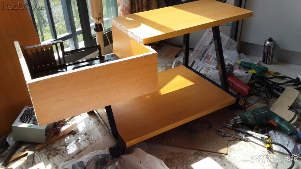 点击查看原图 DIY一体式小电脑桌~~☆~~!