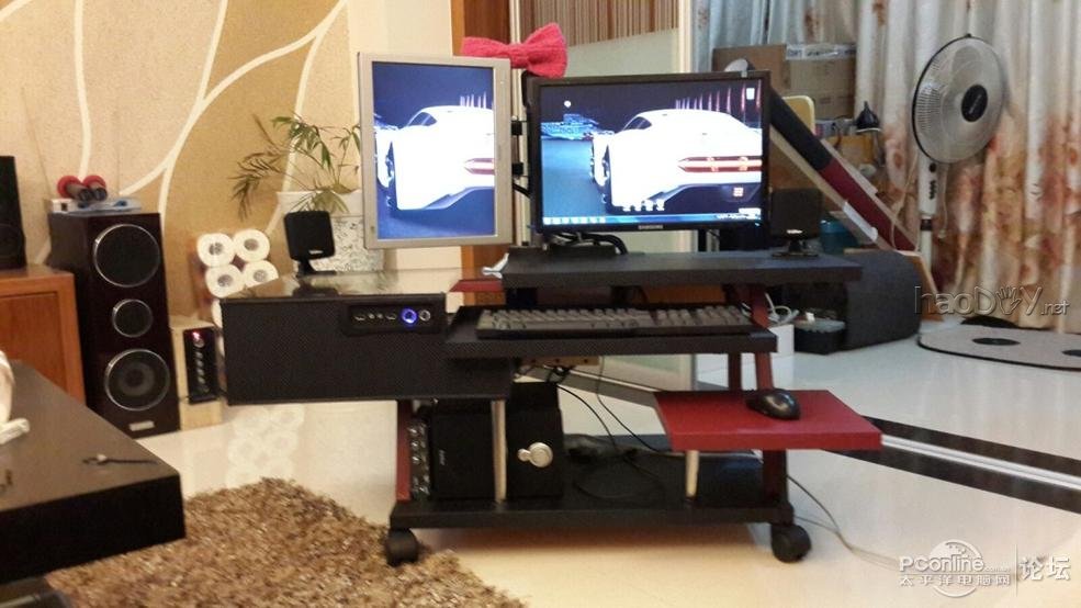 点击查看原图 DIY一体式小电脑桌~~☆~~!