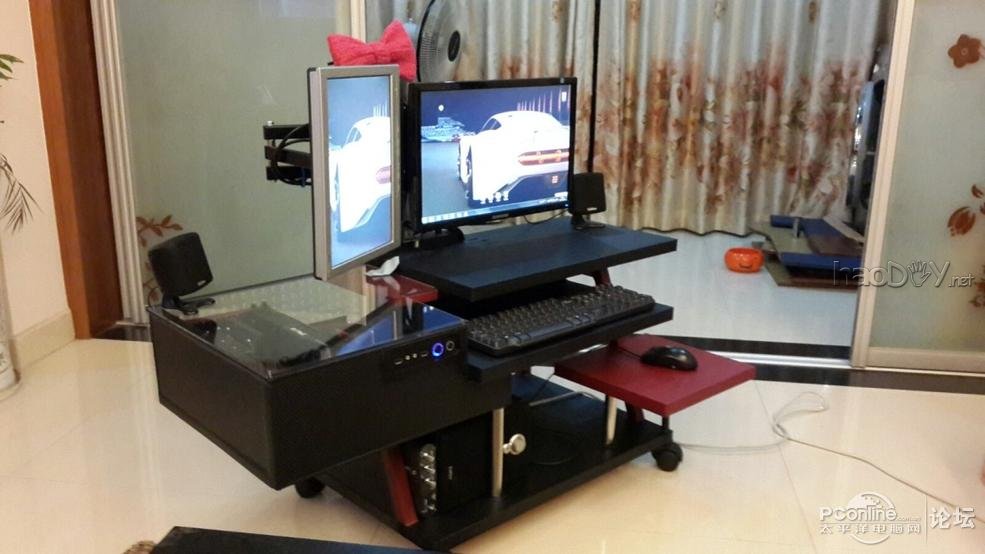 点击查看原图 DIY一体式小电脑桌~~☆~~!