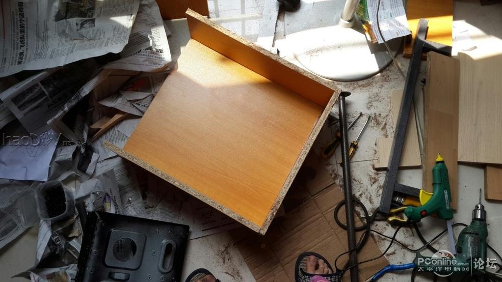 点击查看原图 DIY一体式小电脑桌~~☆~~!