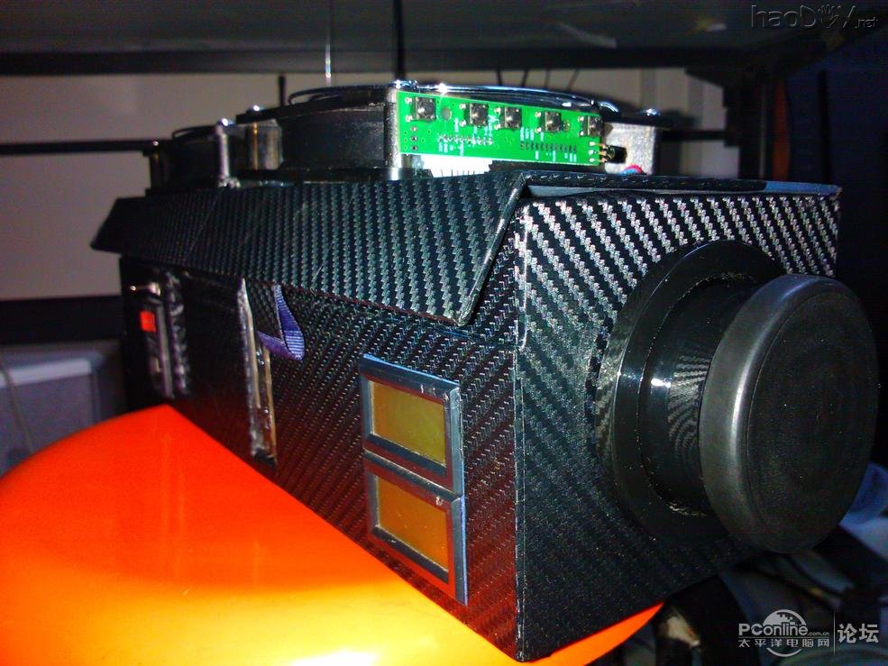 点击查看原图 全手工!洋酒纸盒变身投影机diy制作!耗时三星期!