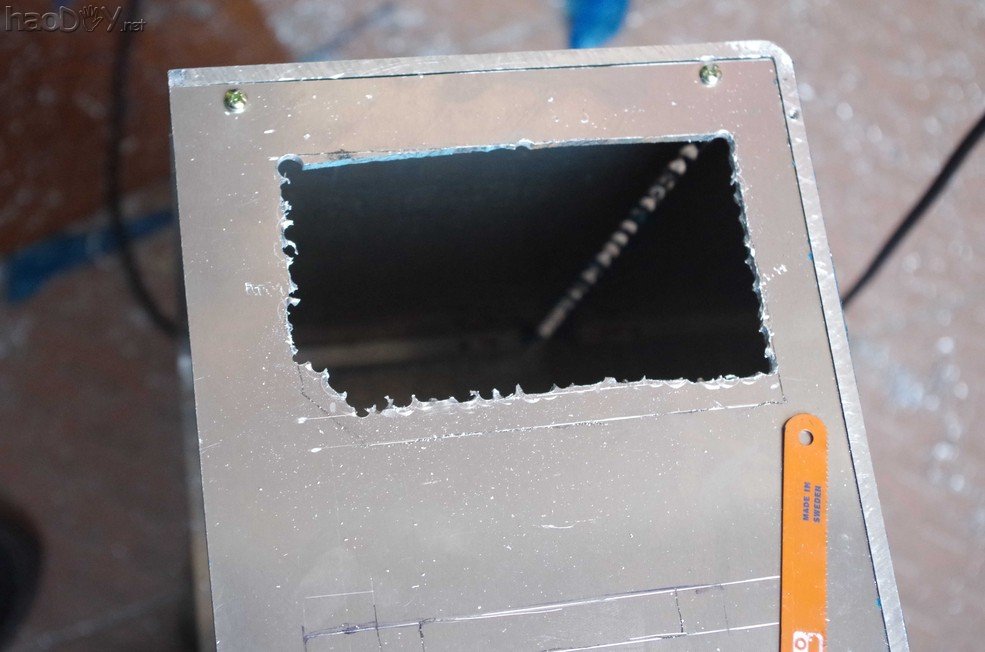 点击查看原图 手工弄一个半裸全铝电脑机箱