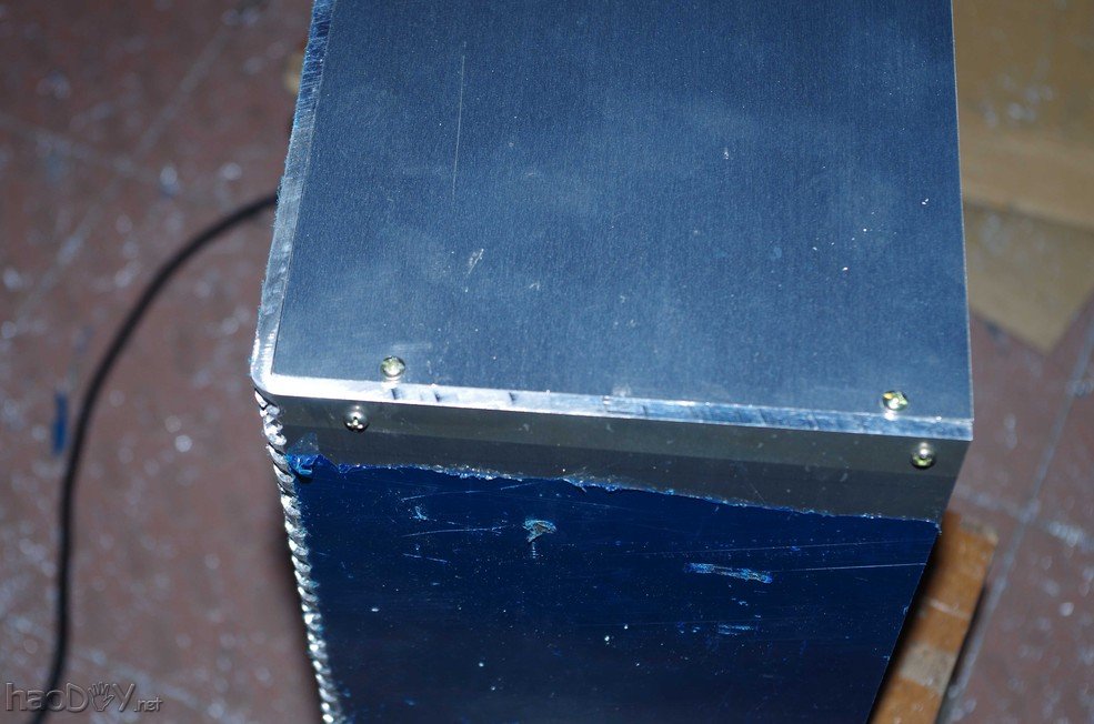 点击查看原图 手工弄一个半裸全铝电脑机箱