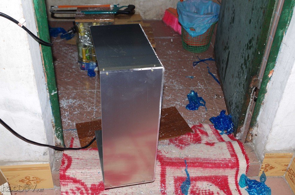 点击查看原图 手工弄一个半裸全铝电脑机箱