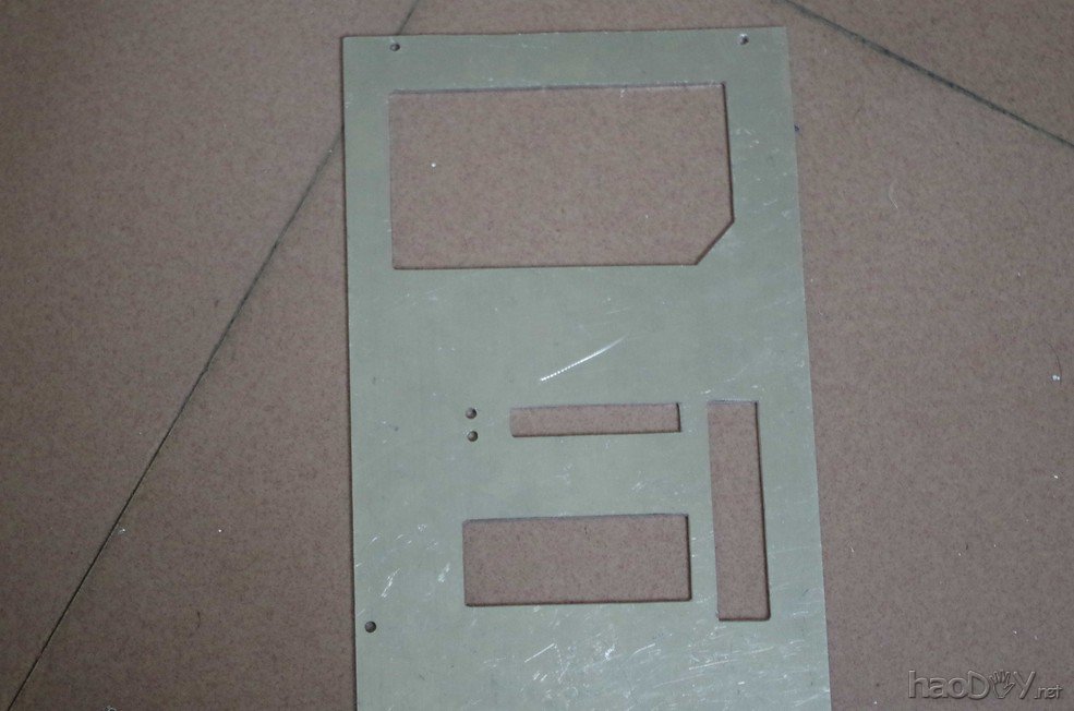 点击查看原图 手工弄一个半裸全铝电脑机箱