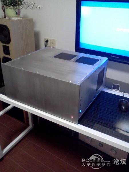 点击查看原图 自己做了个ATX全铝合金电脑机箱