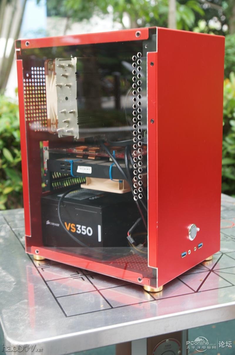 点击查看原图 纯铝机箱自己造 谁说上班族只能上班玩电脑 【更新亚克力侧板