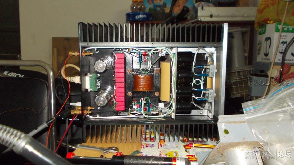 点击查看原图 现在都喜欢MINI我也做一个迷你土炮胆机音响