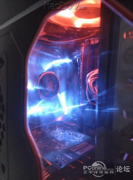 点击查看原图 鑫谷光荣使命激情改造侧透电脑机箱