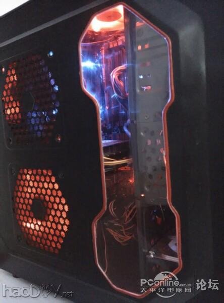 点击查看原图 鑫谷光荣使命激情改造侧透电脑机箱