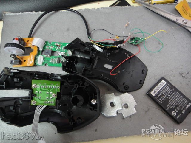 点击查看原图 为了交作业,我的多彩狼牙鼠标就这样变成了无线的了