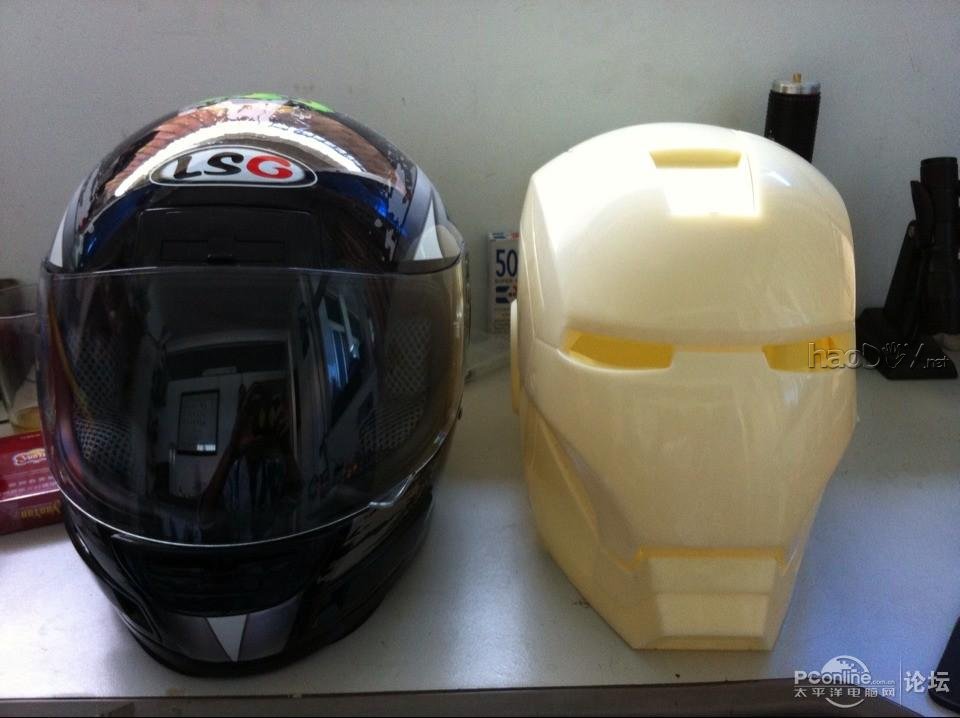 点击查看原图 打造土豪钢铁侠赛车头盔,大家觉得多少钱卖合适?