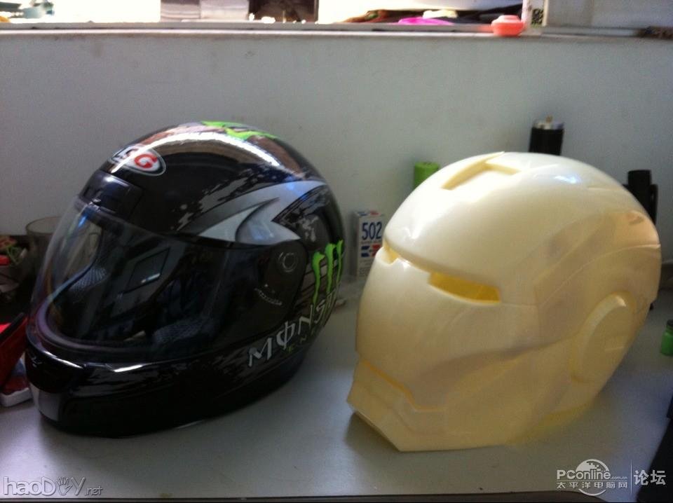 点击查看原图 打造土豪钢铁侠赛车头盔,大家觉得多少钱卖合适?