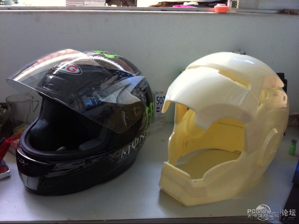 点击查看原图 打造土豪钢铁侠赛车头盔,大家觉得多少钱卖合适?