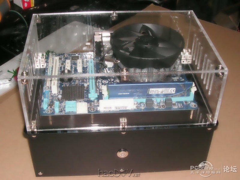 点击查看原图 双层小洋房,一款透明机箱的制做!