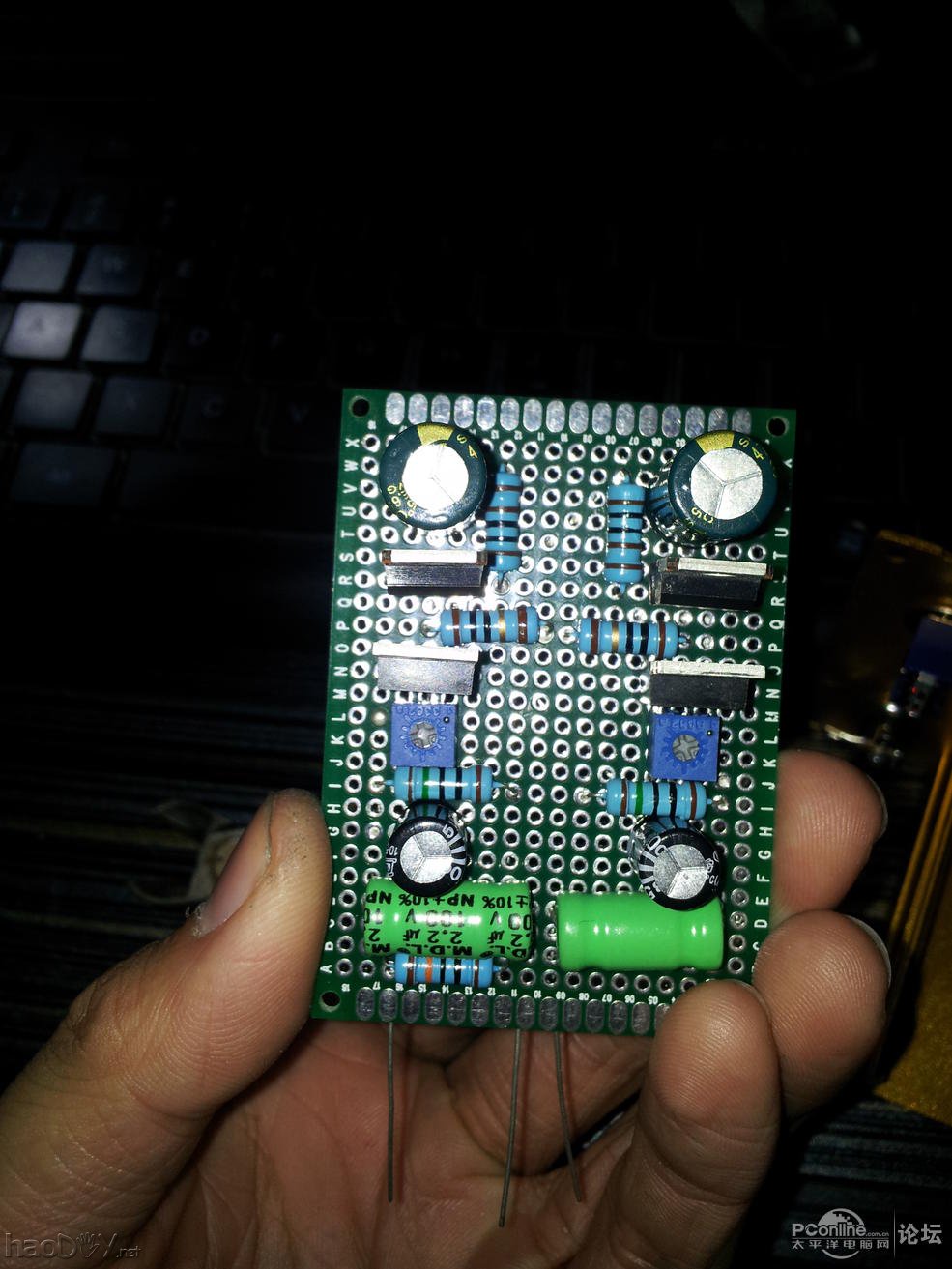 点击查看原图 胆机第二弹(5814电子管胆机耳放)。。。土豪金