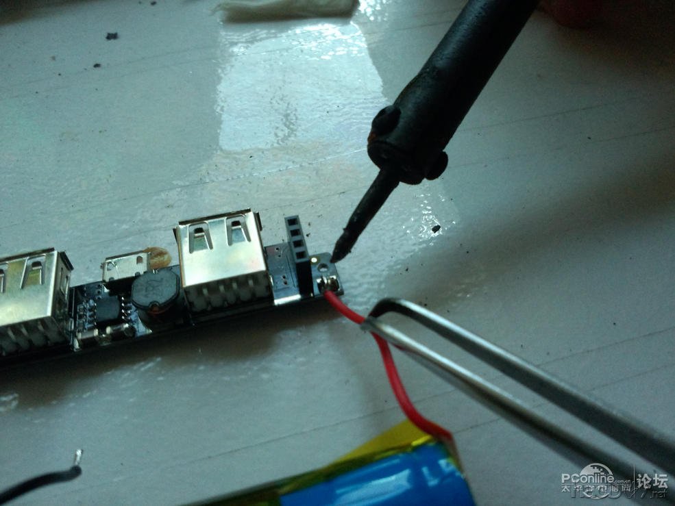 点击查看原图 改造移动电源升压模块~LED显示