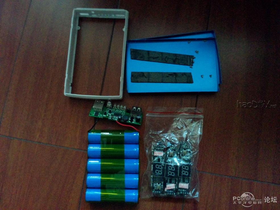 点击查看原图 改造移动电源升压模块~LED显示
