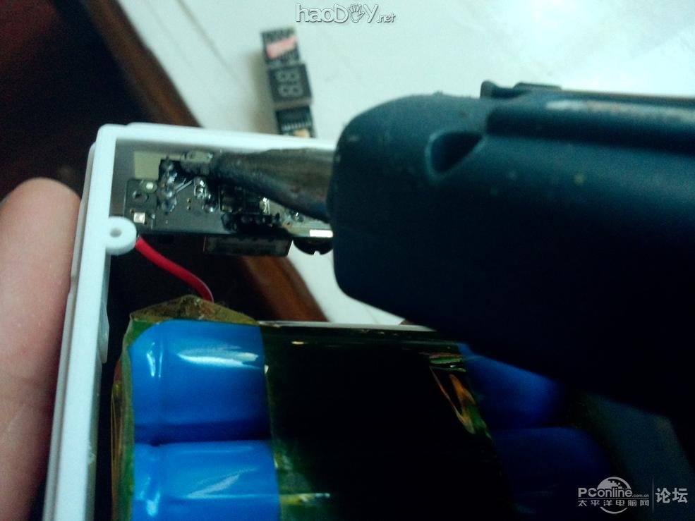 点击查看原图 改造移动电源升压模块~LED显示