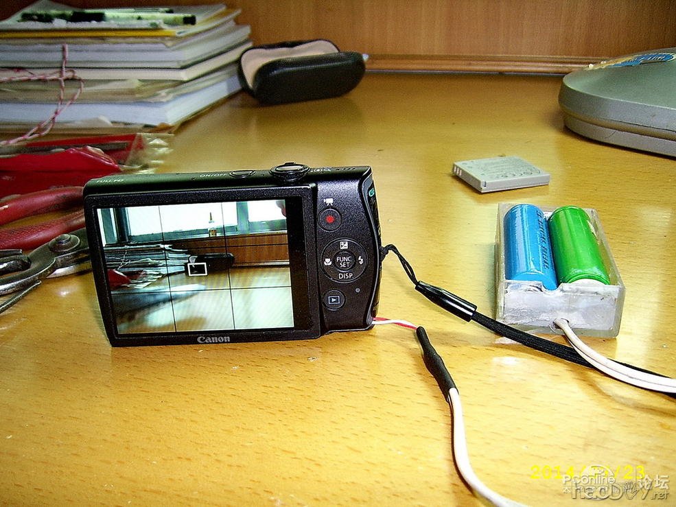 点击查看原图 自制数码相机外接电源