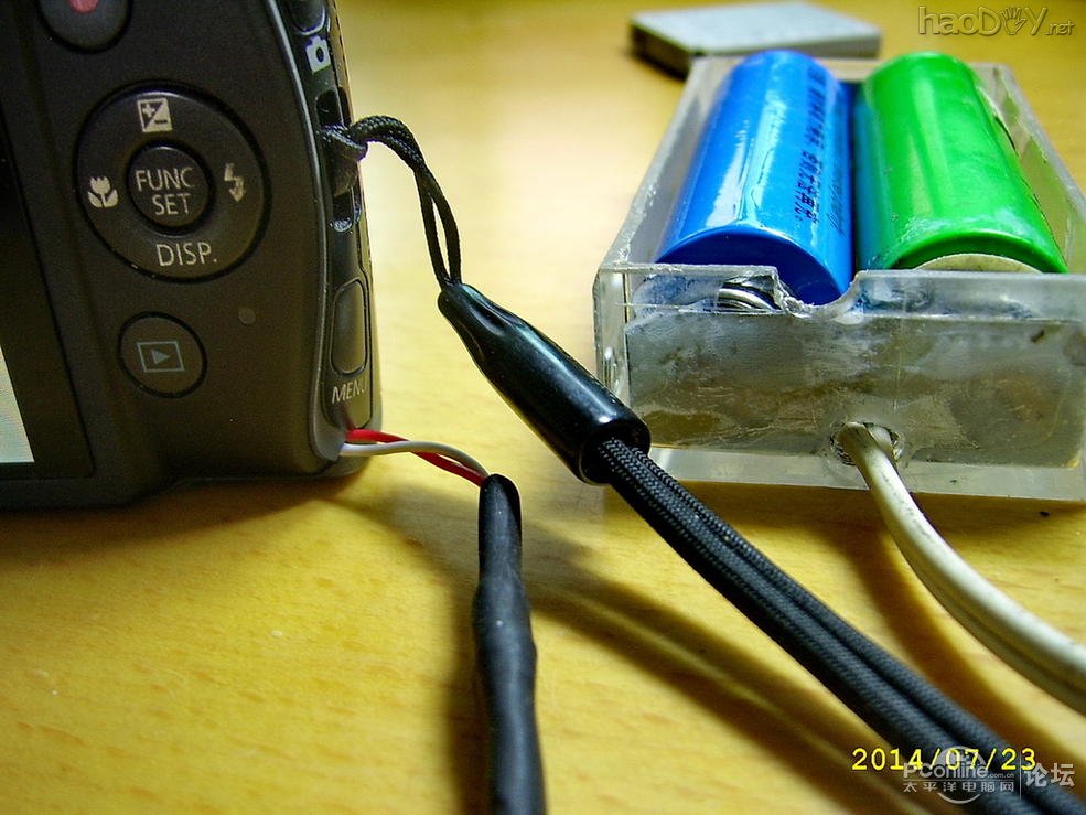 点击查看原图 自制数码相机外接电源