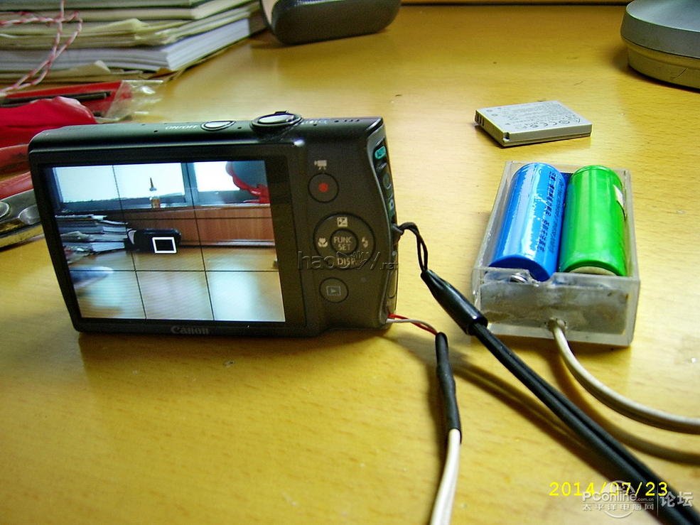 点击查看原图 自制数码相机外接电源
