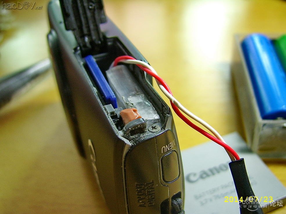 点击查看原图 自制数码相机外接电源