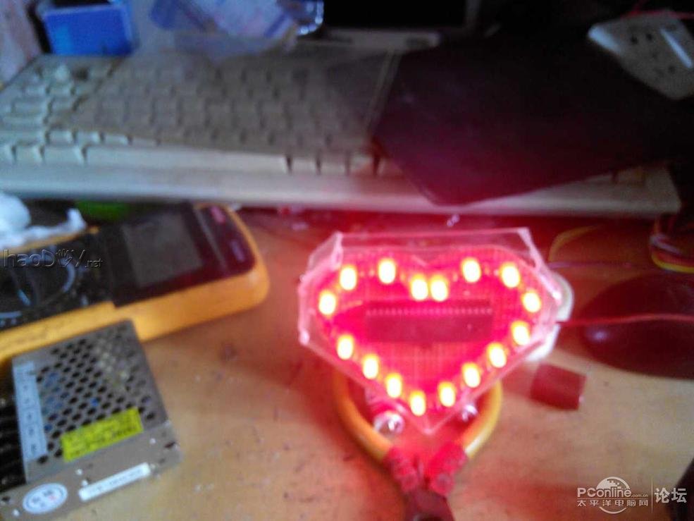 点击查看原图  生日礼物 心形LED灯 附视频