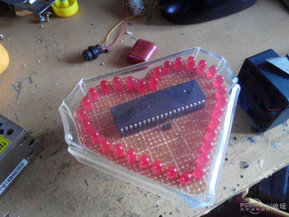 点击查看原图  生日礼物 心形LED灯 附视频