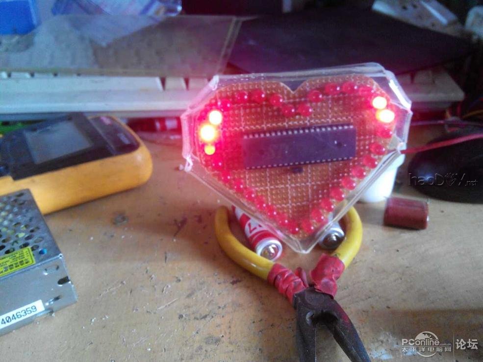 点击查看原图  生日礼物 心形LED灯 附视频