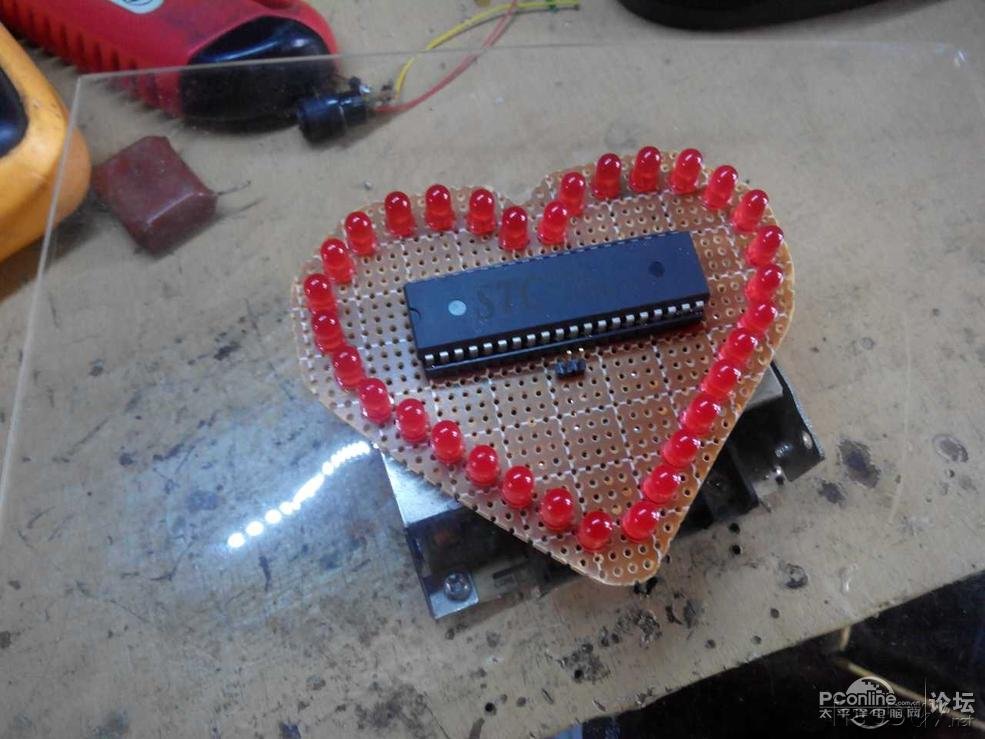 点击查看原图  生日礼物 心形LED灯 附视频