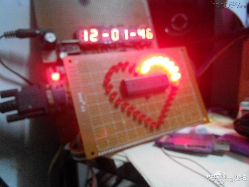 点击查看原图  生日礼物 心形LED灯 附视频