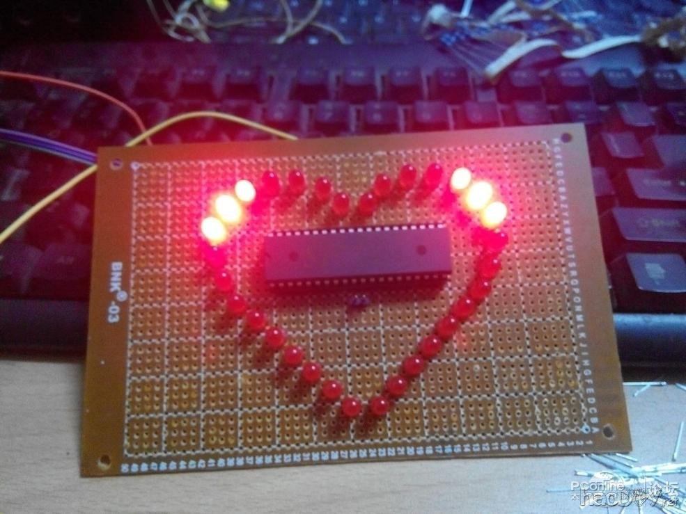 点击查看原图  生日礼物 心形LED灯 附视频