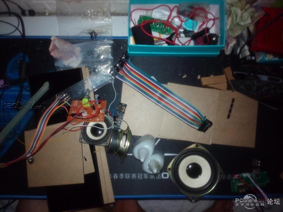 点击查看原图 屌丝diy小音箱,挺漂亮的说