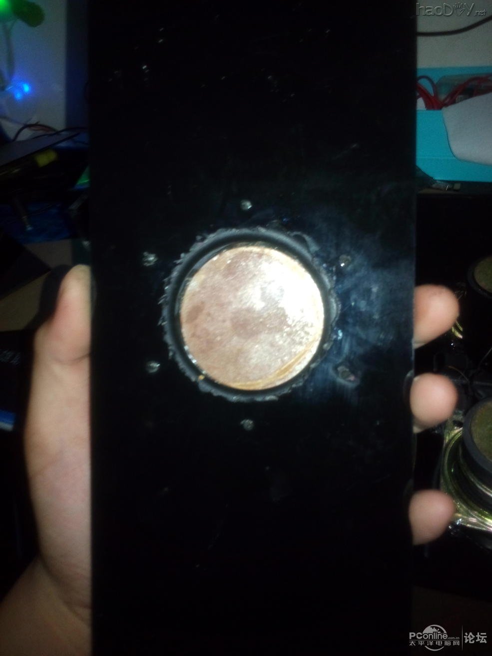 点击查看原图 屌丝diy小音箱,挺漂亮的说