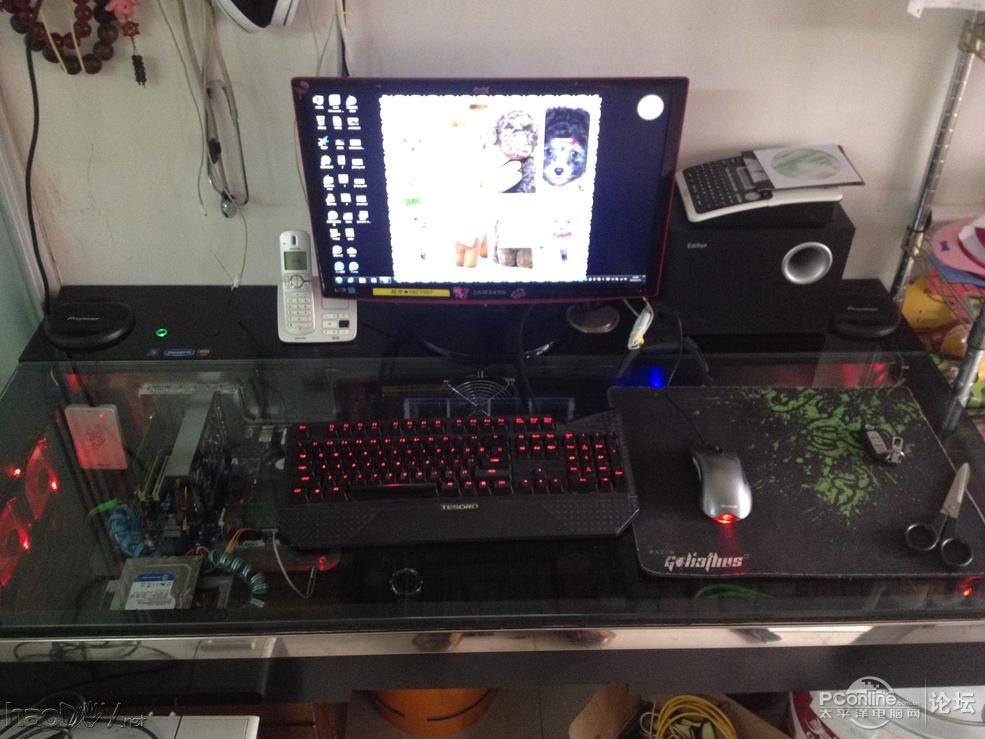 点击查看原图 制作一体化电脑桌电脑