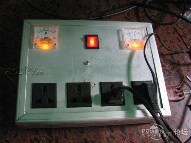 点击查看原图 自制电源滤波排插