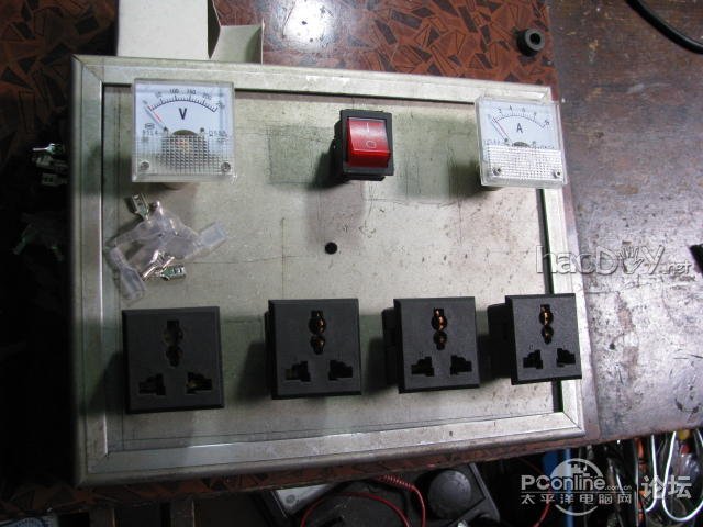 点击查看原图 自制电源滤波排插