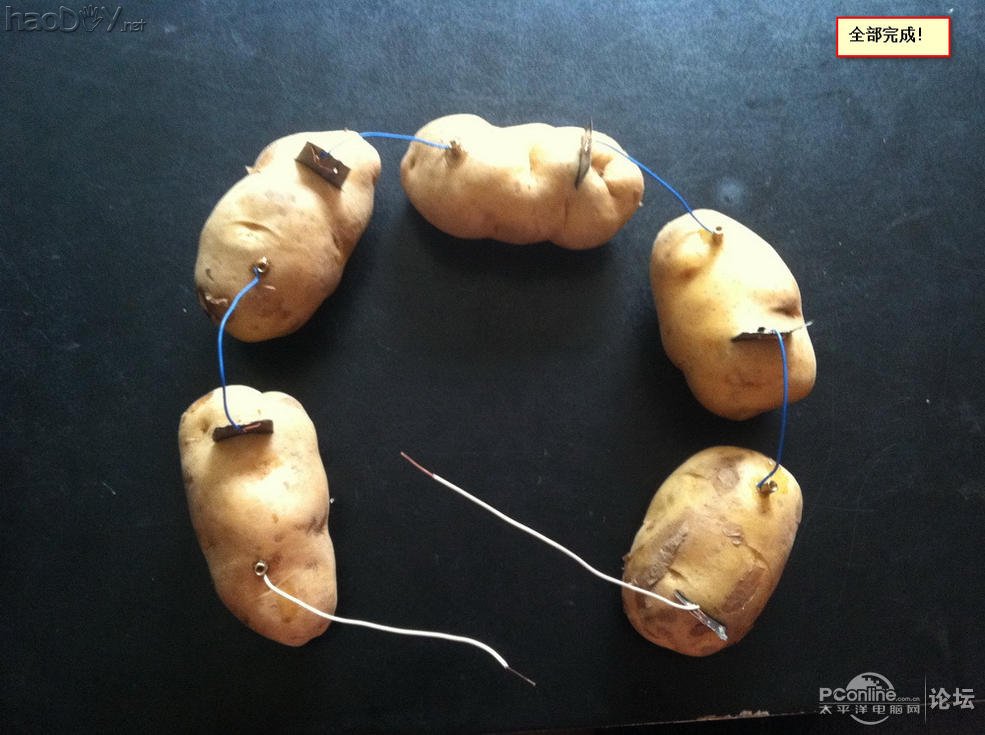 点击查看原图 生物发电应用之——土豆发电也疯狂
