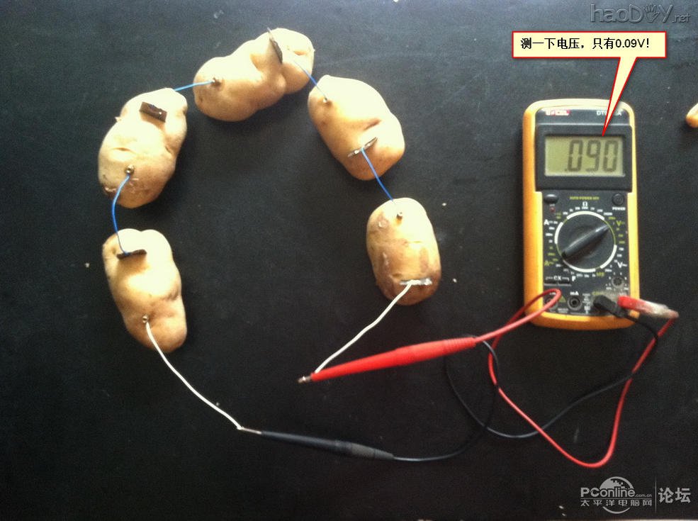 点击查看原图 生物发电应用之——土豆发电也疯狂