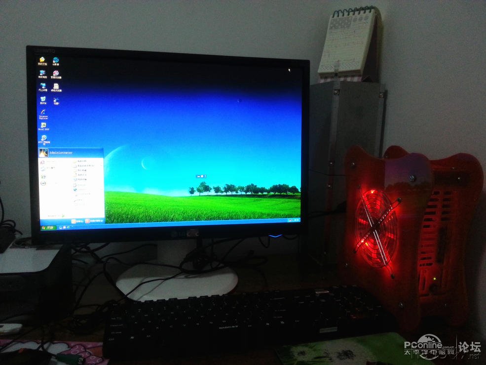 点击查看原图 给岳父母制作的超炫红色mini小机箱