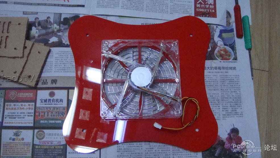 点击查看原图 给岳父母制作的超炫红色mini小机箱