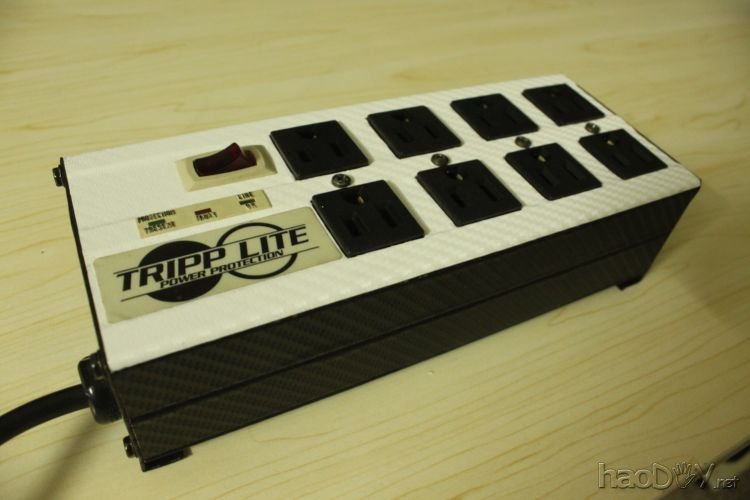 点击查看原图 不怕雷爷爷,TRIPP LIET防雷滤波排插+DIY改装