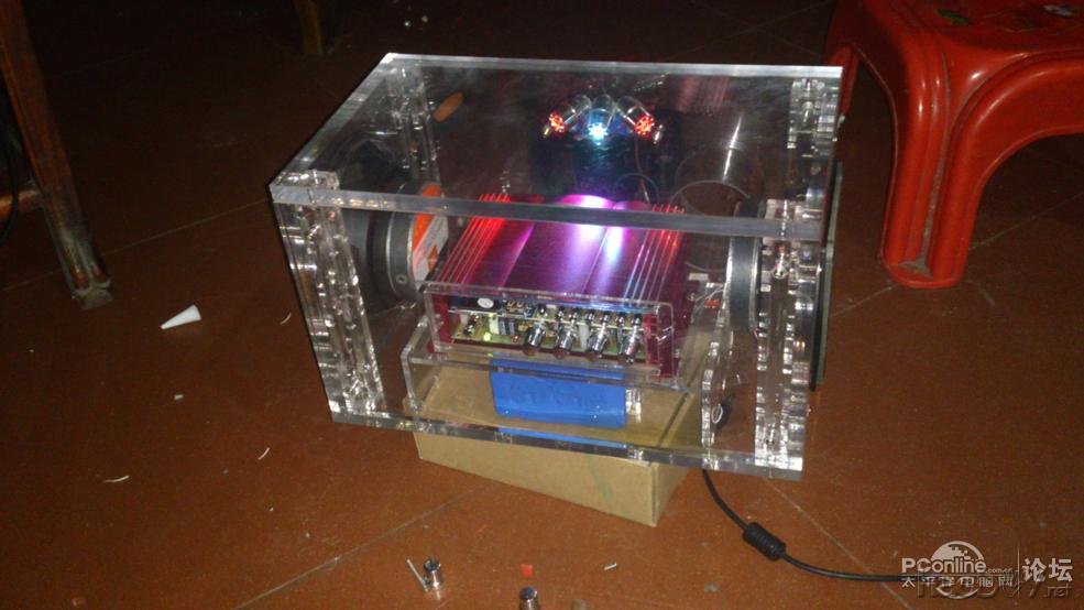 点击查看原图 DIY单车音箱第2波~线完美处理好了~付上车图