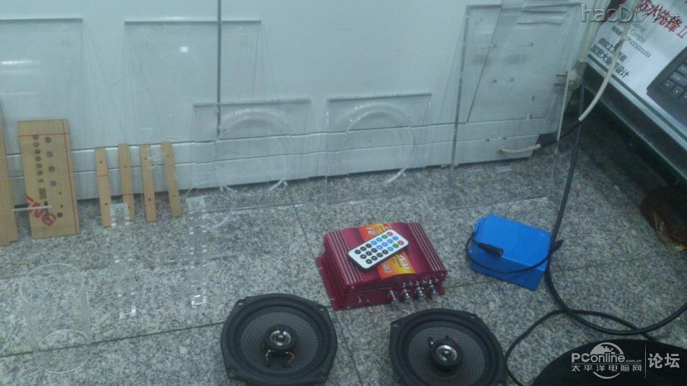点击查看原图 DIY单车音箱第2波~线完美处理好了~付上车图